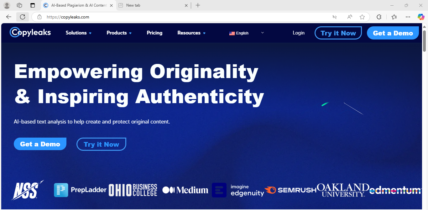 Copyleaks is an AI detector and AI humanizer website. It is also called, AI checker, AI detector, chat gpt detector and  artificial intelligence detection tool. 